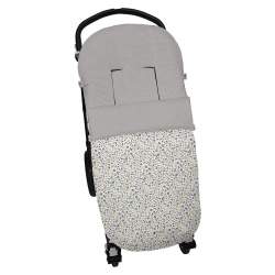 Sacos Silla Polipiel Flores Gris