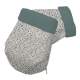 Guantes Polipiel Flores Gris