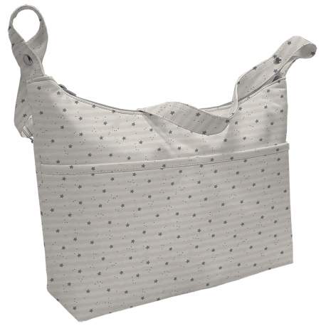 Bolsos Polipiel Estampado Estrellitas Gris - Noche