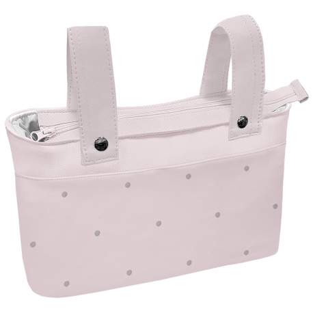 Bolsos Polipiel Rosa con bordado de bodoques