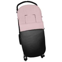 Sacos silla en polipiel lisa negro interior en rosa