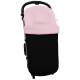 Sacos de Silla Impermeables Oxford Liso Negro, interior en pelo rosa