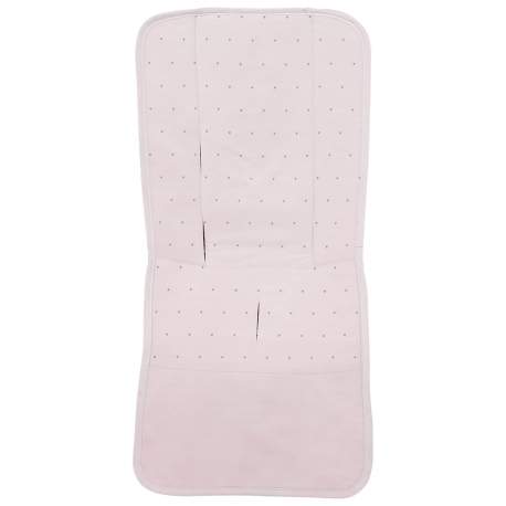 Fundas silla en piqué rosa con bordado de topitos