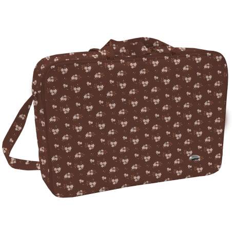 Maleta Tejido Estampado Abril Oscuro