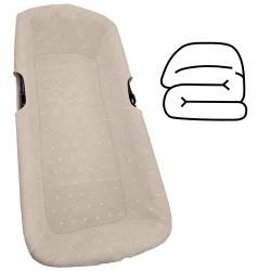 Interiores de Capazo Universal Piqué Camel Bordado Topitos