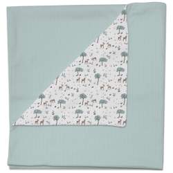 Mantitas Bambi Azuleto. Exterior Serker Menta. Interior Villela o Pelo Estampado