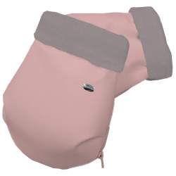 Guantes Polipiel Rosado con el interior en villela o en pelo liso.
