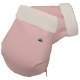 Guantes Polipiel Rosado con el interior en villela o en pelo liso.