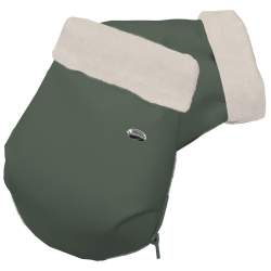Guantes Polipiel Verde con el interior en villela o en pelo liso.