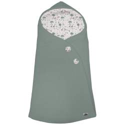 Sacos Capazo Cruzados Bambi Verde Exterior Serker Verde. Interior Pelo o Villela Estampado