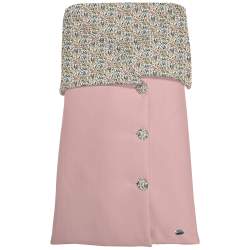 Sacos Capazo Cruzados Dylan Rosado Exterior Serker Rosa. Interior Pelo o Villela Estampado