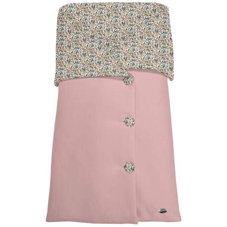 Sacos Capazo Cruzados Dylan Rosado Exterior Serker Rosa. Interior Pelo o Villela Estampado