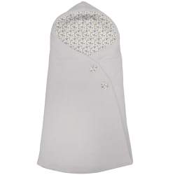 Sacos Capazo Cruzados Zoe Gris. Exterior Puzzle Gris. Interior Pelo o Villela Estampado