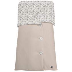 Sacos Capazo Cruzados Zoe Tostado - Visón. Exterior Serker Tostado. Interior Pelo o Villela Estampado