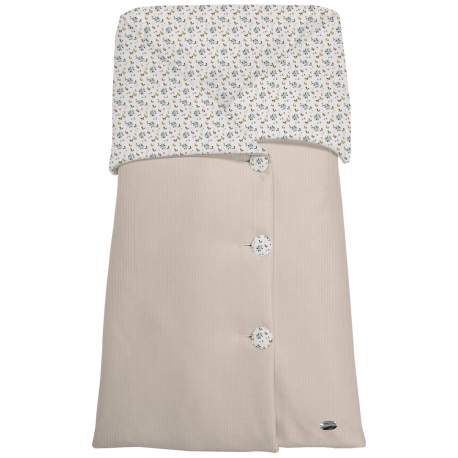 Sacos Capazo Cruzados Zoe Tostado - Visón. Exterior Serker Tostado. Interior Pelo o Villela Estampado