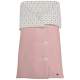 Sacos Capazo Cruzados Zoe Rosado. Exterior Serker Rosa. Interior Pelo o Villela Estampado
