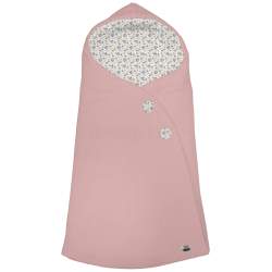 Sacos Capazo Cruzados Zoe Rosado. Exterior Serker Rosa. Interior Pelo o Villela Estampado