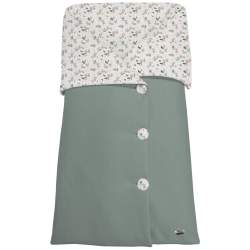 Sacos Capazo Cruzados Altea Verde Exterior Serker Verde. Interior Pelo o Villela Estampado