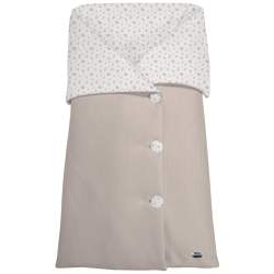 Sacos Capazo Cruzados Luan Tostado - Visón. Exterior Puzzle Tostado. Interior Pelo o Villela Estampado