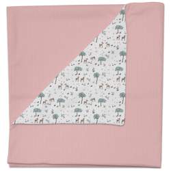 Mantitas Bambi Rosado. Exterior Serker Rosa. Interior Villela o Pelo Estampado