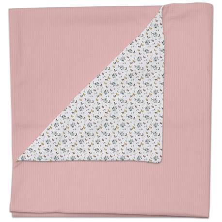 Mantitas Zoe Rosado. Exterior Serker Rosa. Interior Villela o Pelo Estampado