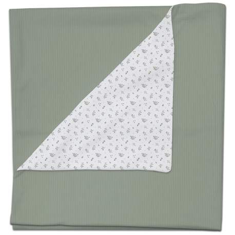 Mantitas Luan Verde. Exterior Puzzle Verde Interior Villela o Pelo Estampado