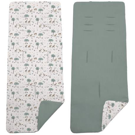 Colchoneta Reversible Bambi Verde
