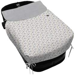 Sacos Capazo Con Colcha Gala Gris Perla