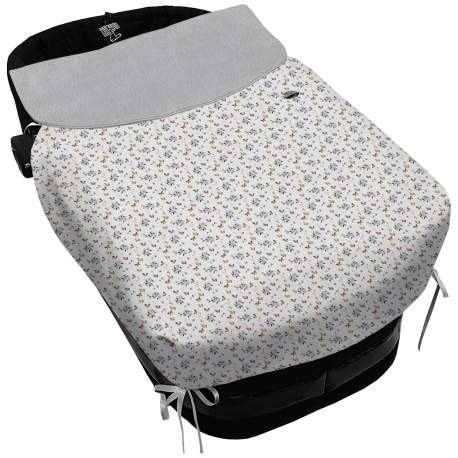 Sacos Capazo Con Colcha Gala Gris Perla