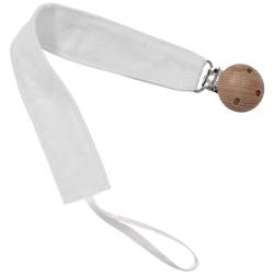 Pinza de Chupete Piqué Blanco