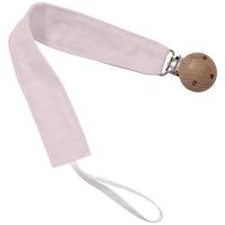 Pinza de Chupete Piqué Rosa