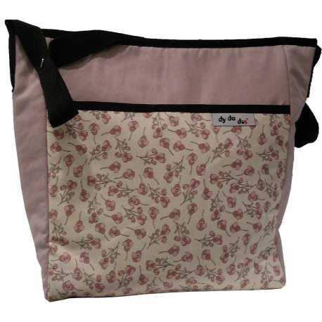 Bolso villela topos y flores maquillaje
