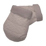 Guantes tejido técnico estampado hojitas
