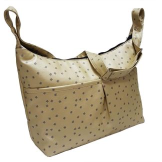 Bolso barco polipiel oro estampada estrellitas