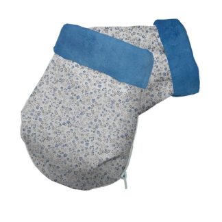 Guantes polipiel estampada liberty nude y pelo duke