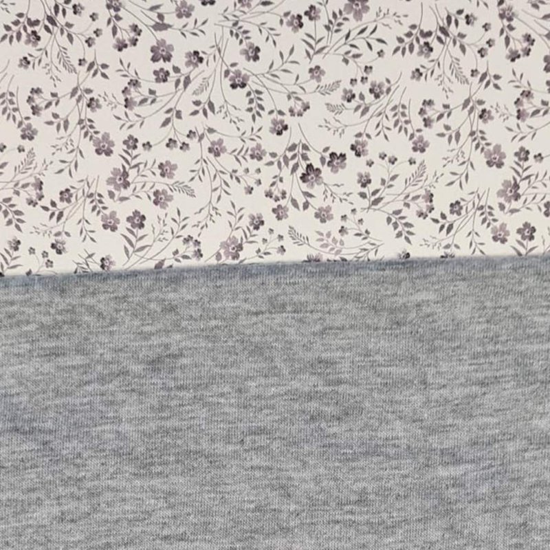 Saco modelo global en polipiel estampada liberty gris. Funda e interior en pelo o punto