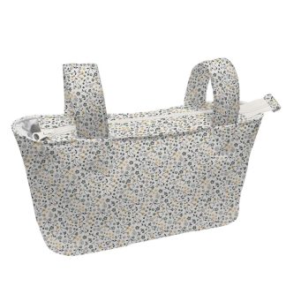 Bolsos Polipiel Flores Gris