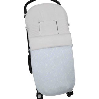 Sacos Silla Punto Estampado Libélulas Celeste
