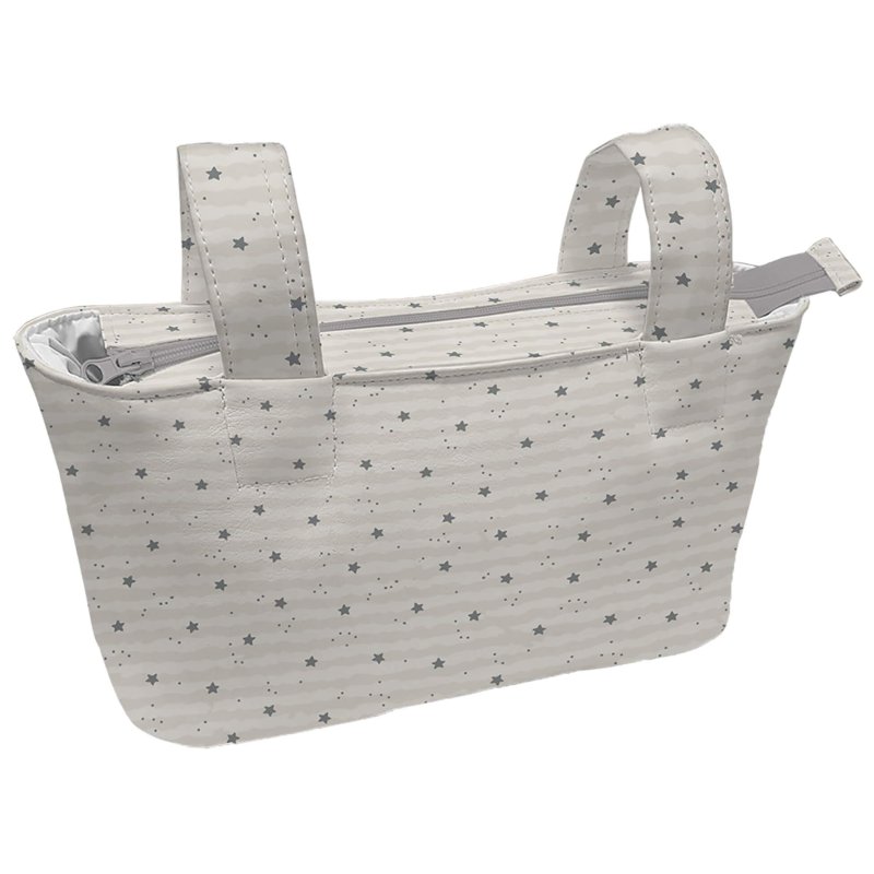 Bolsos Polipiel Estampado Estrellitas Gris - Noche