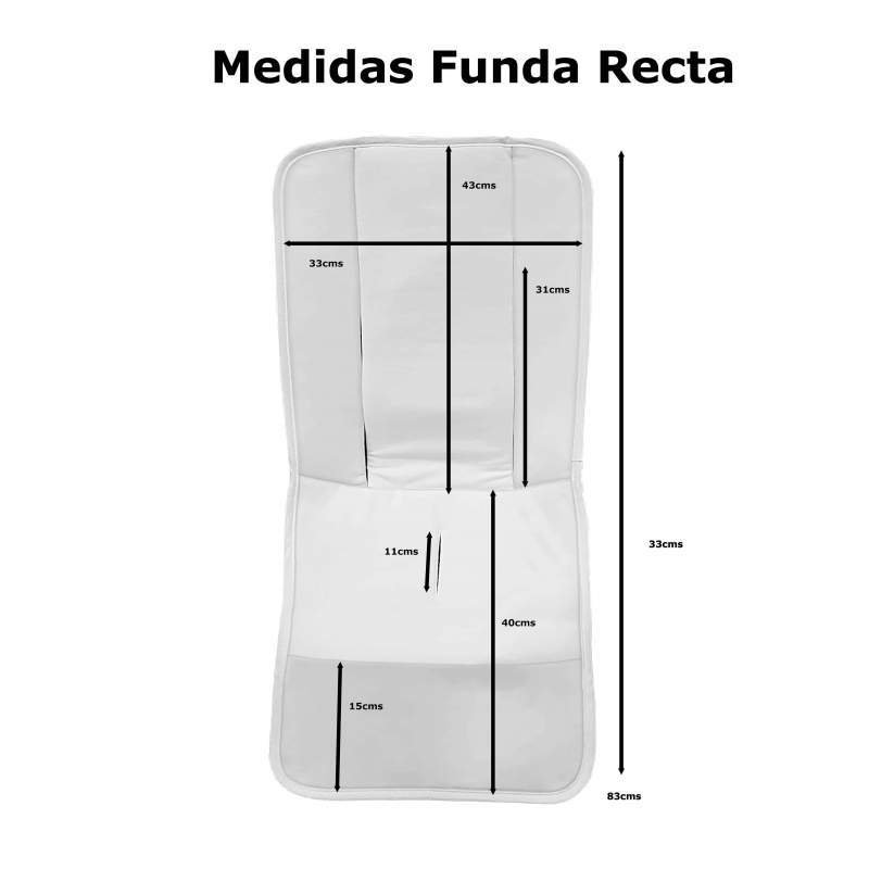 Fundas Silla Punto Estampado topos Celeste