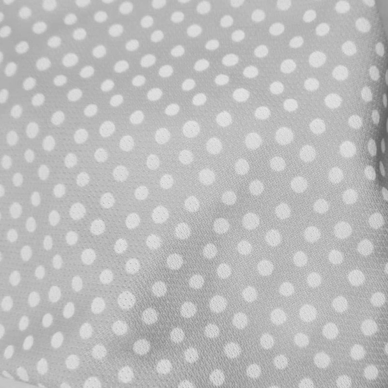Fundas Silla Punto Estampado topos Celeste