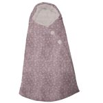 Saco capazo capucha micro pana corazones maquillaje