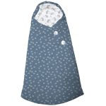Saco capazo capucha micro pana castañas azul
