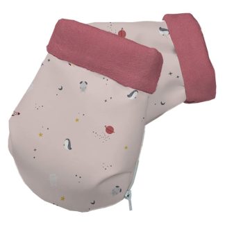 Guantes Polipiel Estampada Space Interior en pelo maquillaje o en punto maquillaje