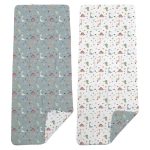 Colchoneta Reversible Dinosaurios Azul