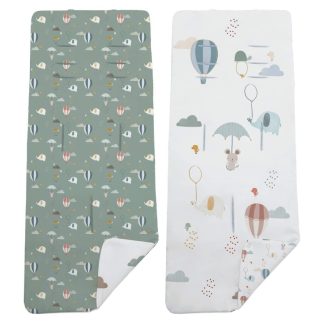 Colchoneta Reversible Globos Verde