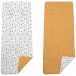 Colchoneta Reversible Serker Mariquitas Mostaza