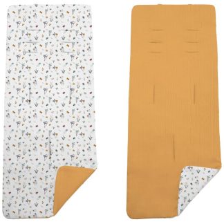 Colchoneta Reversible Serker Mariquitas Mostaza
