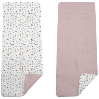 Colchoneta Reversible Serker Mariquitas Rosa