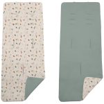 Colchoneta Reversible Serker Pajaritos Verde
